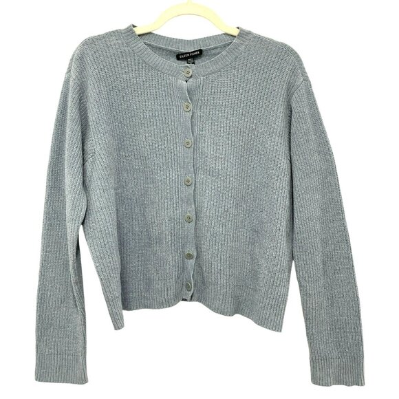 Eileen Fisher Oversized Frost Crew Neck Ribbed Cardigan XS NWT - Picture 2 of 4